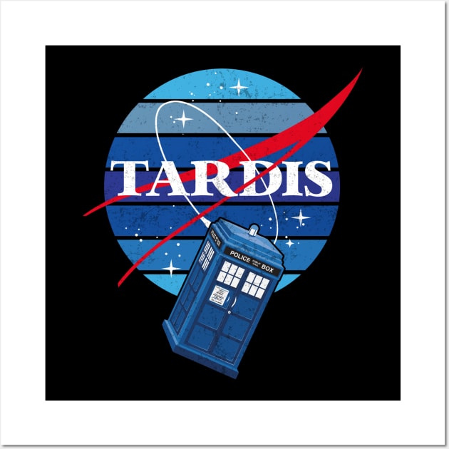 Nasa Tardis parody Space Wall Art by TEEWEB